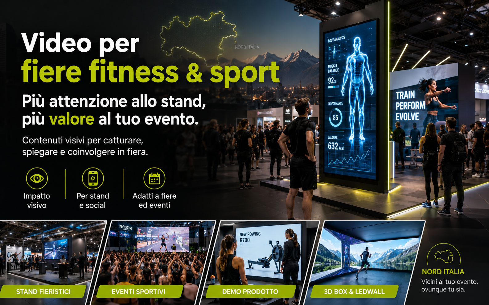 video per fiere fitness e sport